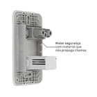 Conjunto Tomada 2P+T 10A + USB 2A com Placa 4x2 Branco Gracia Alumbra