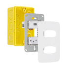 Conjunto Tomada 2P+T 10A + USB 2A com Placa 4x2 Branco Gracia Alumbra