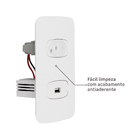 Conjunto Tomada 2P+T 10A + USB 2A com Placa 4x2 Branco Gracia Alumbra