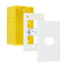 Conjunto Tomada 2P+T 10A Cromada 4X2 Branca Dicompel