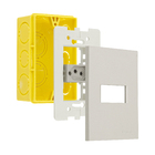 Conjunto Tomada 4x2 Simples 10A com Suporte Acrílico Titanium Madrid Lexman