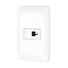 Conjunto Tomada de telefone RJ11 Branco Pial Pop Legrand