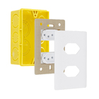 Conjunto Tomada Dupla 2P+T 10A 4X2 Branca Dicompel