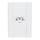 Conjunto de Tomada Energia 10A/250V Branco Modulare Fame