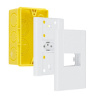 Conjunto de Tomada Energia 10A/250V Branco Modulare Fame