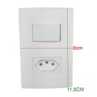 Conjunto Tomada Interruptor Simples 2p + T 10a Resistente Kit