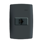 Conjunto Tomada RJ 11 4 Fios Grafite Simon 30