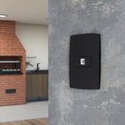 Conjunto Tomada Telefone RJ11 (2 fios) Preto Lexman