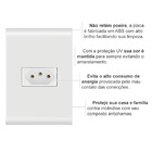 Conjunto Tomada Tramontina Linha Liz 10a