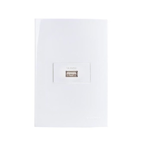 Conjunto Tomada Usb Carregador 4x2 Sleek Margirius