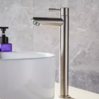 Conjunto Torneira Banheiro Lavatorio Bica Alta 1/4 De Volta I