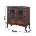 Conjunto Torre E Balcão Rústico Em Madeira Maciça Imbuia