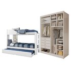 Conjunto Treliche Solteiro Indy E Closet Casal Sem Portas 4 G