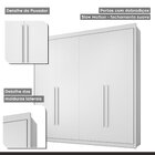 Conjunto Treliche Solteiro Siena E Guarda Roupa Casal 4 Porta