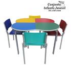 Conjunto Trevo C/ 04 Cadeiras - Formicada - Juvenil 06 A 09 A