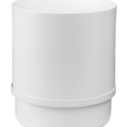 Conjunto Vaso Autoirrigável Alumínio Branco