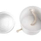 Conjunto Vaso Autoirrigável Alumínio Preto E Branco