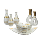 Conjunto Vasos Decorativo Varias Cores Design Ceramica - Prom