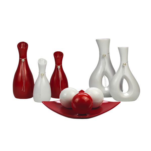 Conjunto Vasos Decorativo Varias Cores Design Ceramica - Prom