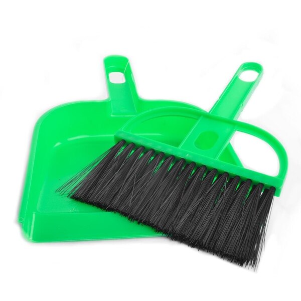 Conjunto Vassoura E Pa De Plastico Pequena Clink