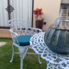 Conjunto Viena (01 Mesa + 04 Poltronas) Alumínio Fundido Jard