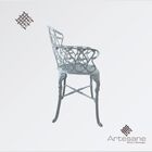 Conjunto Viena (01 Mesa + 04 Poltronas) Alumínio Fundido Jard