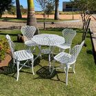 Conjunto Viena Bambu Sem Braços - Branco