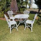 Conjunto Viena Bambu Sem Braços - Branco