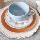 Conjunto Xicara De Chá Com Pires Coelho Da Páscoa Infantil De