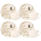 Conjunto Xícara De Chá Com Pires De Cerâmica Aquarelle Garden