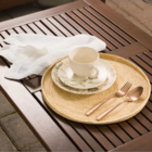 Conjunto Xícara De Chá Com Pires De Cerâmica Aquarelle Garden