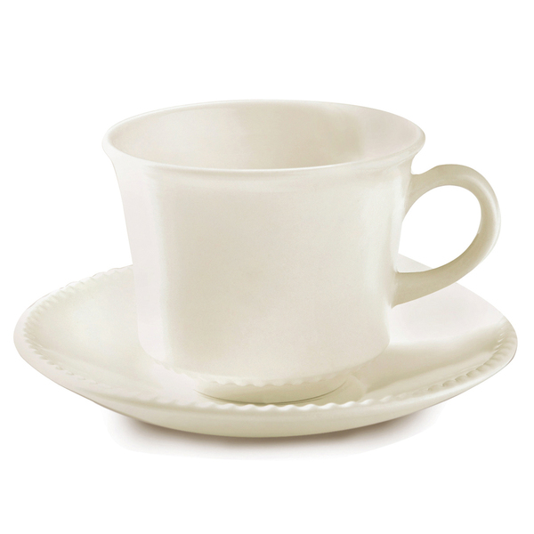 Conjunto Xícara E Pires Avulso Corona Para Café Chá Cerâmica