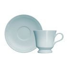 Conjunto Xícaras Para Chá Porcelana 6 Peças 190 Ml Azul Cotta