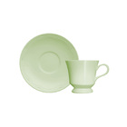 Conjunto Xícaras Para Chá Porcelana 6 Peças 190 Ml Verde Cott