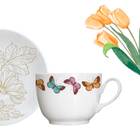 Conjunto Xícaras Para Chá Porcelana 6 Peças 240 Ml Milão Germ