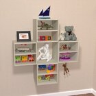 Conjuntol 4 Nichos Cubo Com 1 Prateleira Montana Kit Cubos Ba