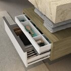 Conjuntopara Banheiro Espelho, Gaveteiro, Bancada Porcelanato