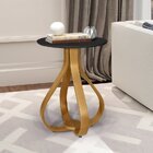 Conjuntos 2 Mesas Laterais Inovare Nature/preto