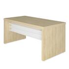 Conjuntos De Mesas Para Escritório Chelmsford Carvalho Branco