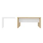 Conjuntos De Mesas Para Escritório Chelmsford Carvalho Branco