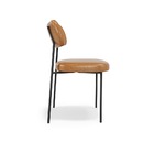 Conjuto 4 Cadeiras Stela Escritório Couro Sintetíco Whisky -