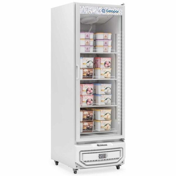 Conservador Vertical Porta De Vidro Gpf57lp Branco Gelopar 22