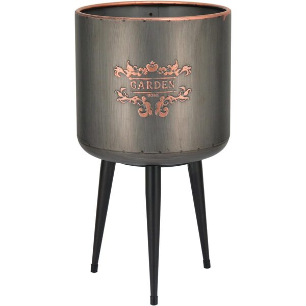 Console Cachepô Vaso De Planta Decorativo 46x25x25cm Metal Br