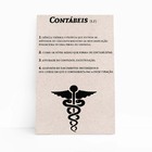 Contábeis Dicionário Minimalista Quadro Canvas 60x40cm