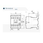 Contator Auxiliar Mini Csa4m 2na + 2nf  Comando Em 24vca