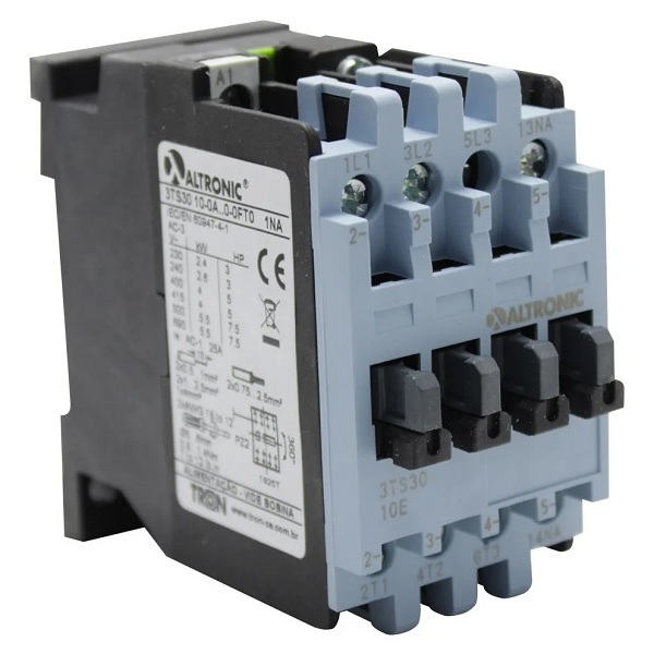 Contator De Potência 3ts30 10 9a 1na Comando Em 220vca