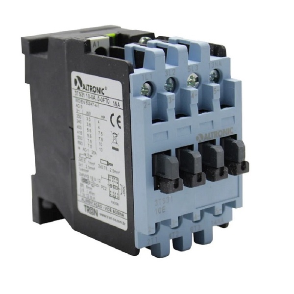 Contator De Potência 3ts31 10 12a 1na Comando Em 24vca