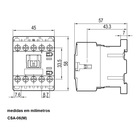 Contator Mini Csa06m 6a 1na Comando Em 220vca