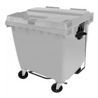 Contêiner Contentor Lixeira Plástico 1000 Litros C/ Pedal Azul