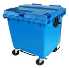 Contêiner Contentor Lixeira Plástico 1000 Litros C/ Pedal Pre